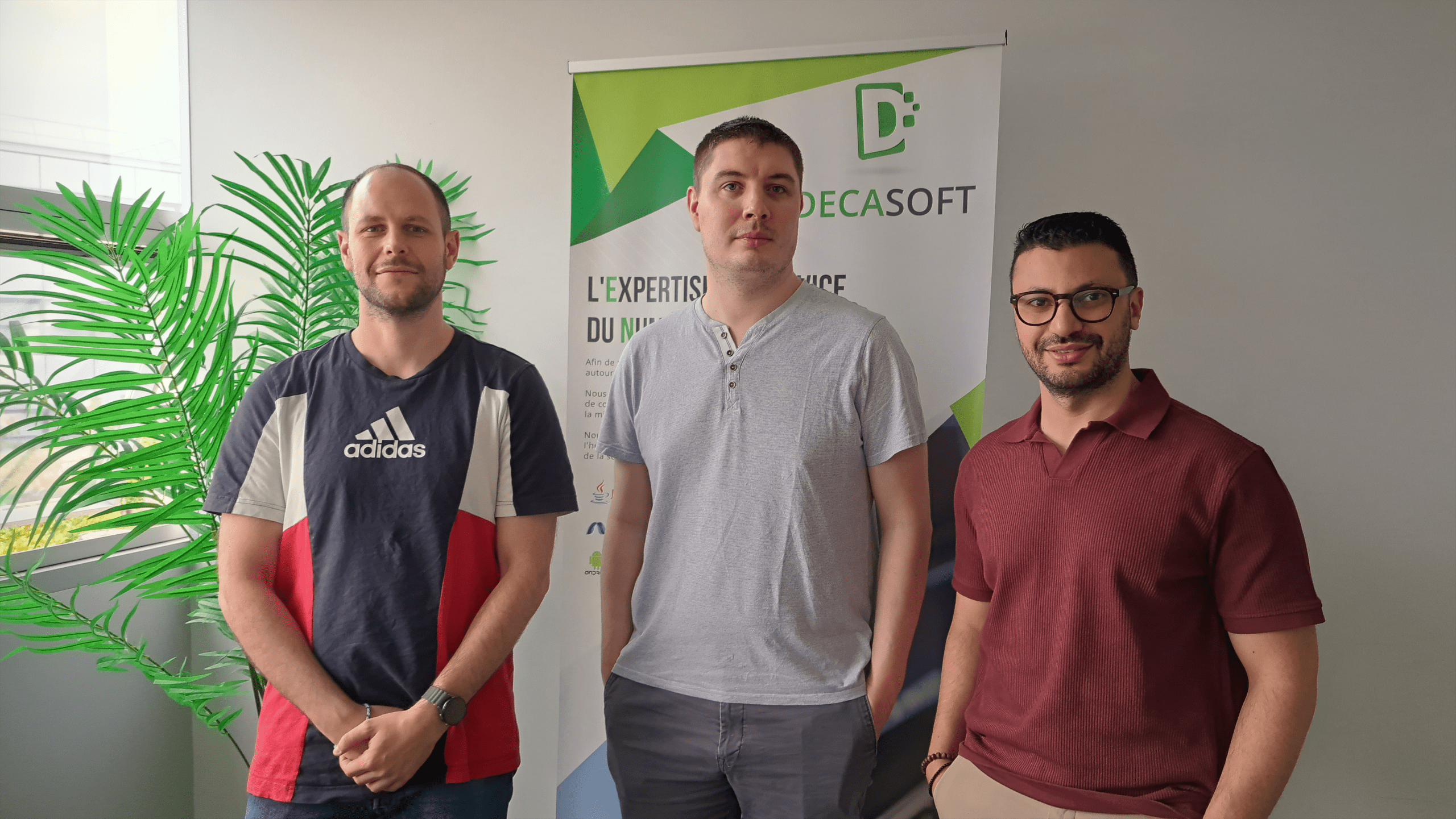 Benjamin, Thomas et Hamza : nos trois parrains Decasoft